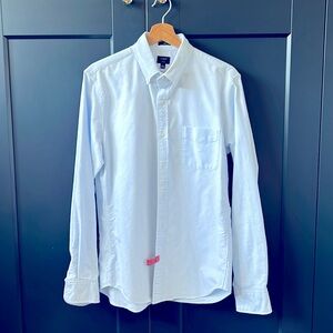 J Crew Factory Light Blue Striped Shirt Medium Slim